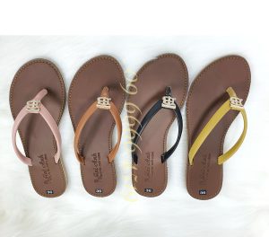 Dép xẹp đế bằng quai kẹp đính đá TK01
