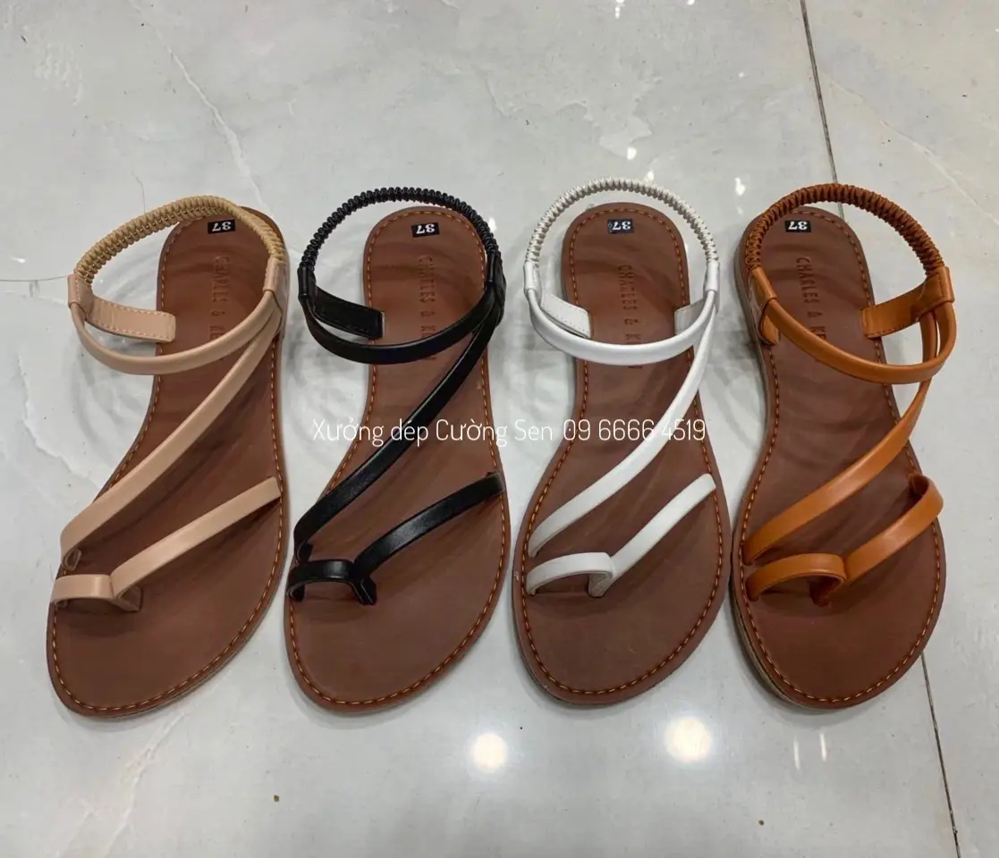 Sandal xẹp đế bằng TK09 1 Sandal xẹp đế bằng TK09